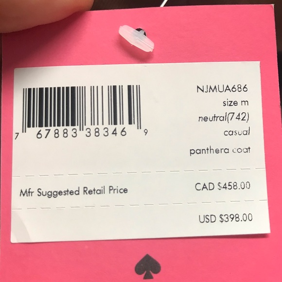 🎉HP!🎉| KATE SPADE | ANIMAL PRINT COAT - Picture 6 of 9